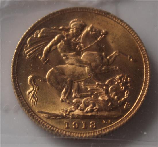 1913 gold sovereign